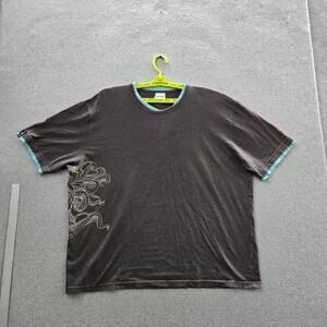 Taco Bell Men Shirt 3X Gray Graphic Cup Steam Short Sleeve Logo Ringer